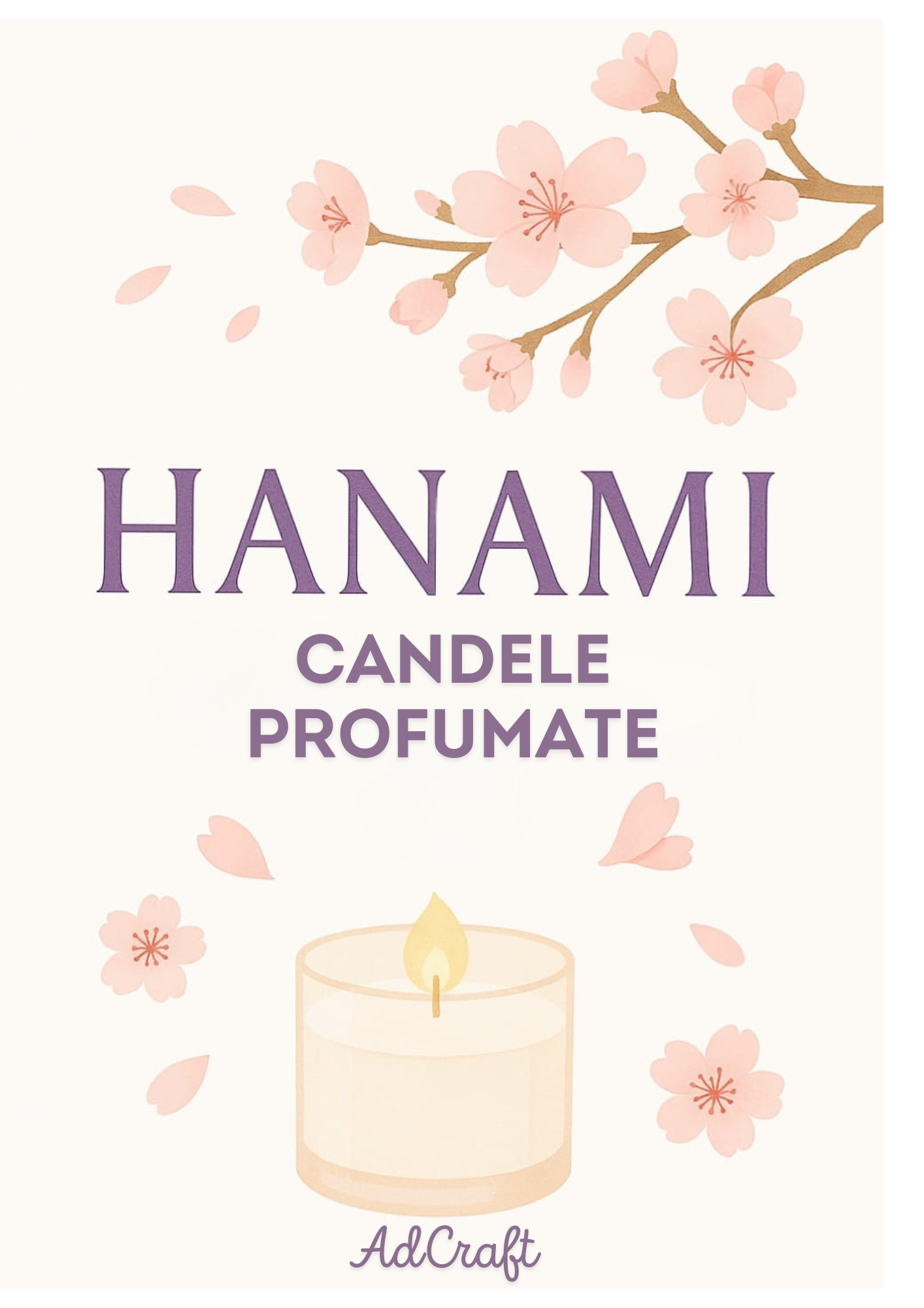 Hanami by AdCraft Candele profumate artigianali – poesia che si accende