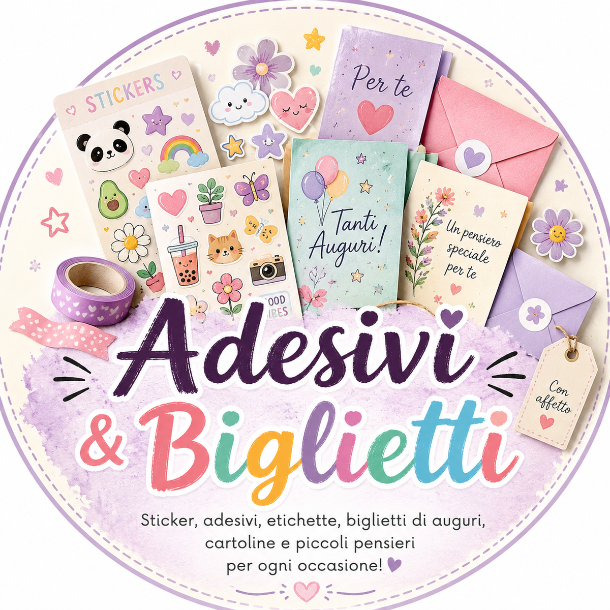 Adesivi e Biglietti