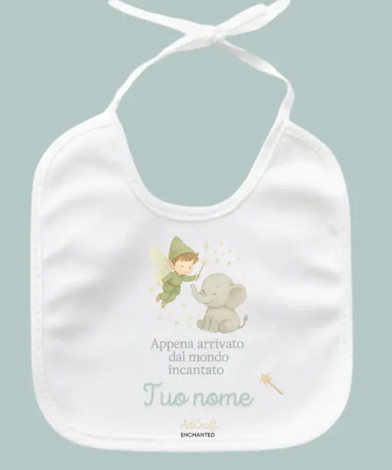 Bavaglino “Appena arrivato dal mondo incantato” – Enchanted by AdCraft