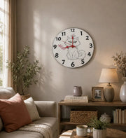 Orologio Ofelia – Cuties Cats by AdCraft e Duelle | Orologio da Parete Artigianale