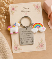 🌸 Portachiavi Maestra Personalizzato – AdCraft