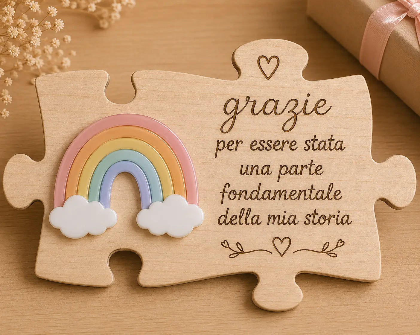 🧩 Targa Puzzle Personalizzata – “Parte della mia storia” | AdCraft